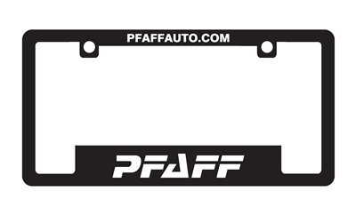 PFAFF - License Plate Frame/Protector